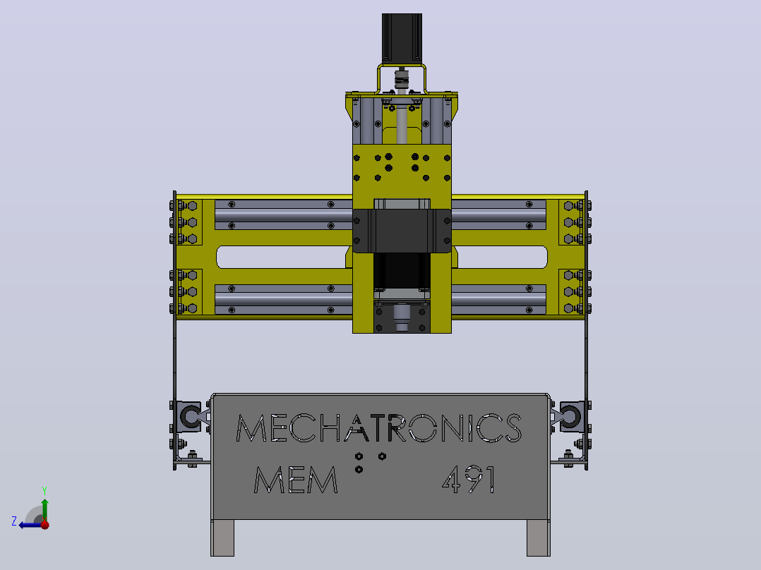 10-4轴雕刻机 4 Axis CNC Machine i右视图