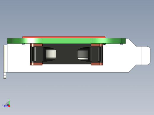 PCIe 支架风扇安装右视缩略图