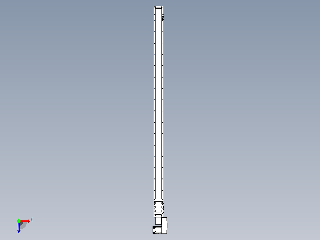 机器人皮带驱动直线轴TPA-GCB-80-P60-L1650-QR-M20-N3俯视图