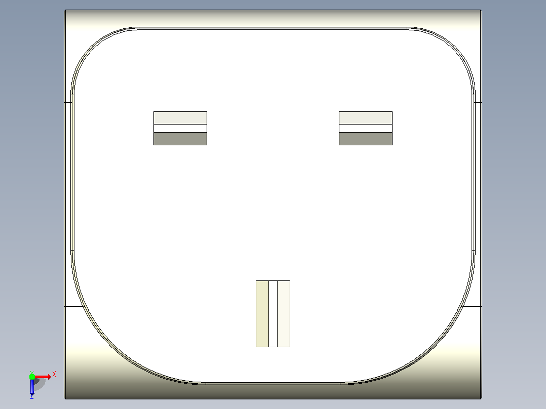 USB 充电器 - 英国插头俯视图