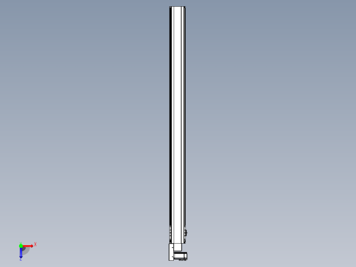 皮带直线轴半封闭可选导轨TPA-HNB-140D-120-L1850-ML-Y-P40-N3俯视缩略图