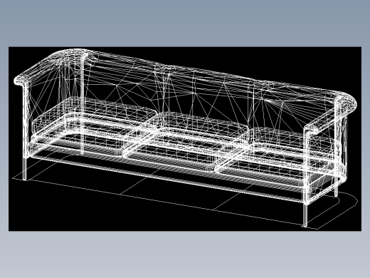 室内家具和灯具等的模型十二-K-S27-3