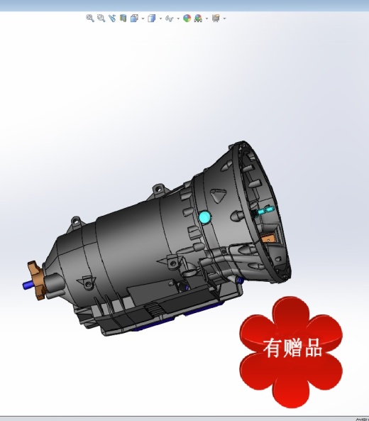 3D图纸资料汽车工业机械设计齿轮箱汽车的ZF6速自动变速器缩略图