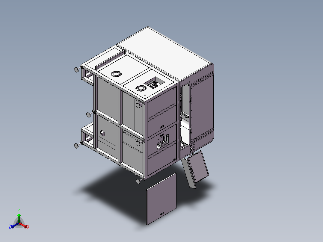 烧录机正等轴测图
