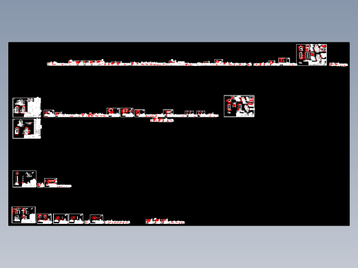 非标设备钣金机架cad工程图