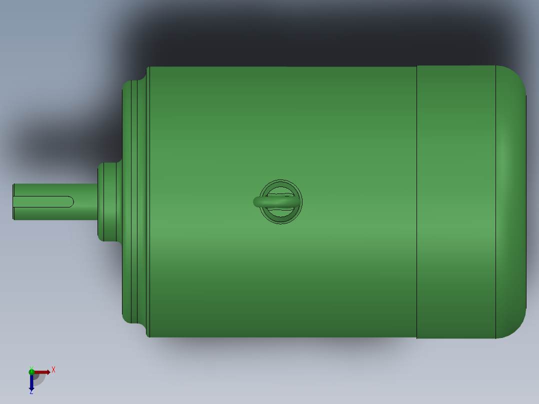 45KW电机俯视图