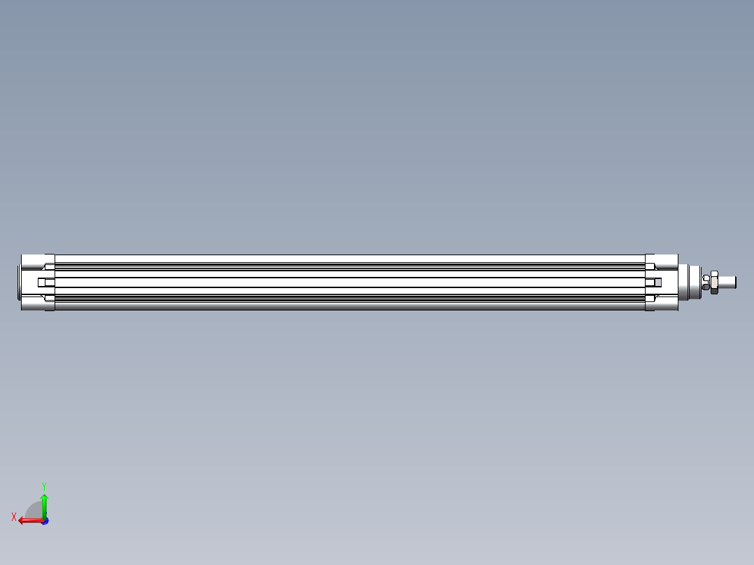气缸组件后视图