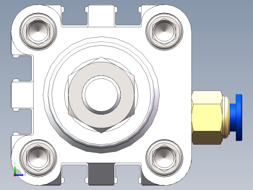 气缸组件左视缩略图