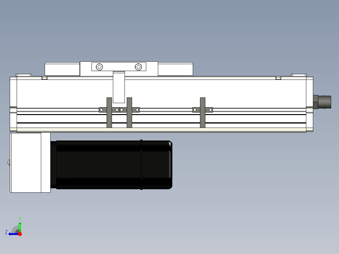 Toyo东佑达直线模组-ECH14-100-BM-400W+煞車右视图