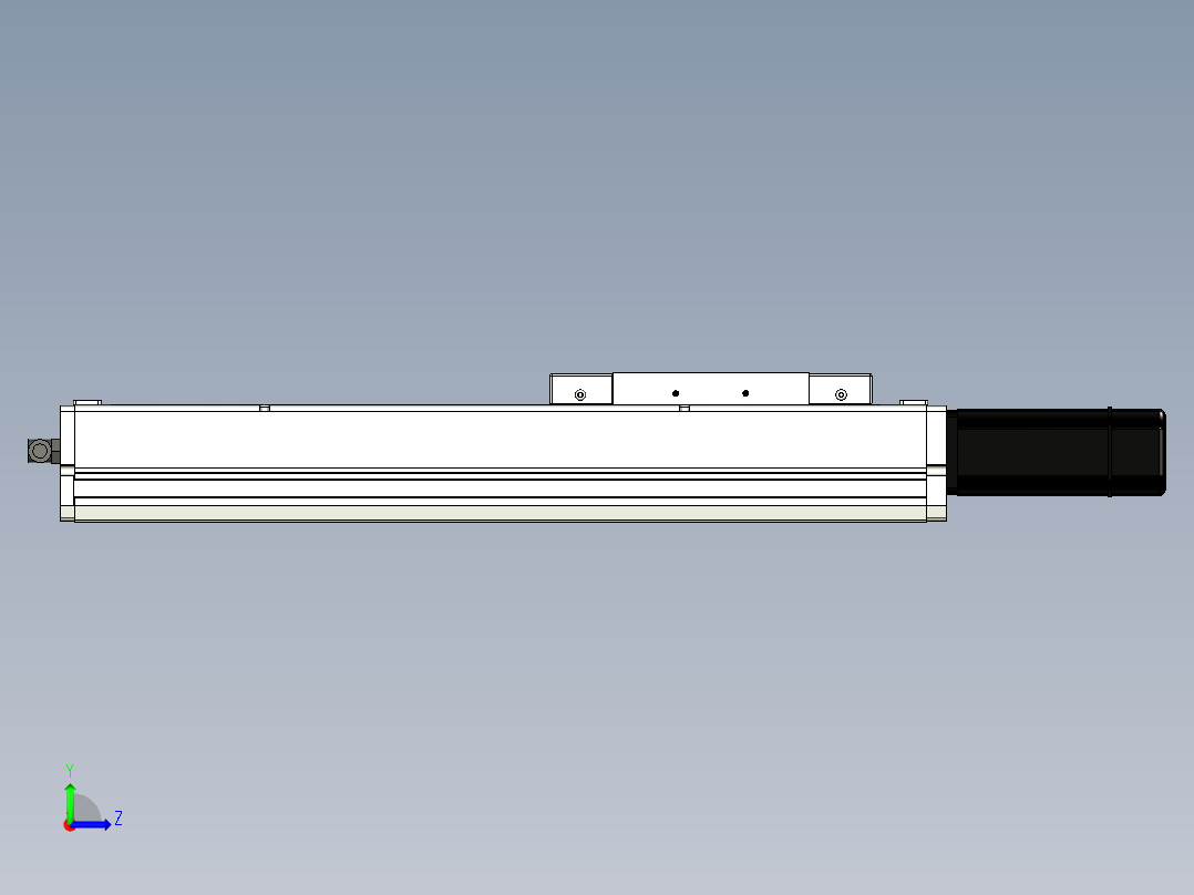 Toyo东佑达直线模组-ECH17-300-BC-400W+煞車左视图