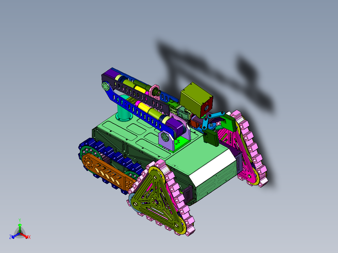 履带式应急巡检机器人