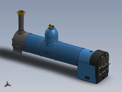 坦克机车锅炉组件