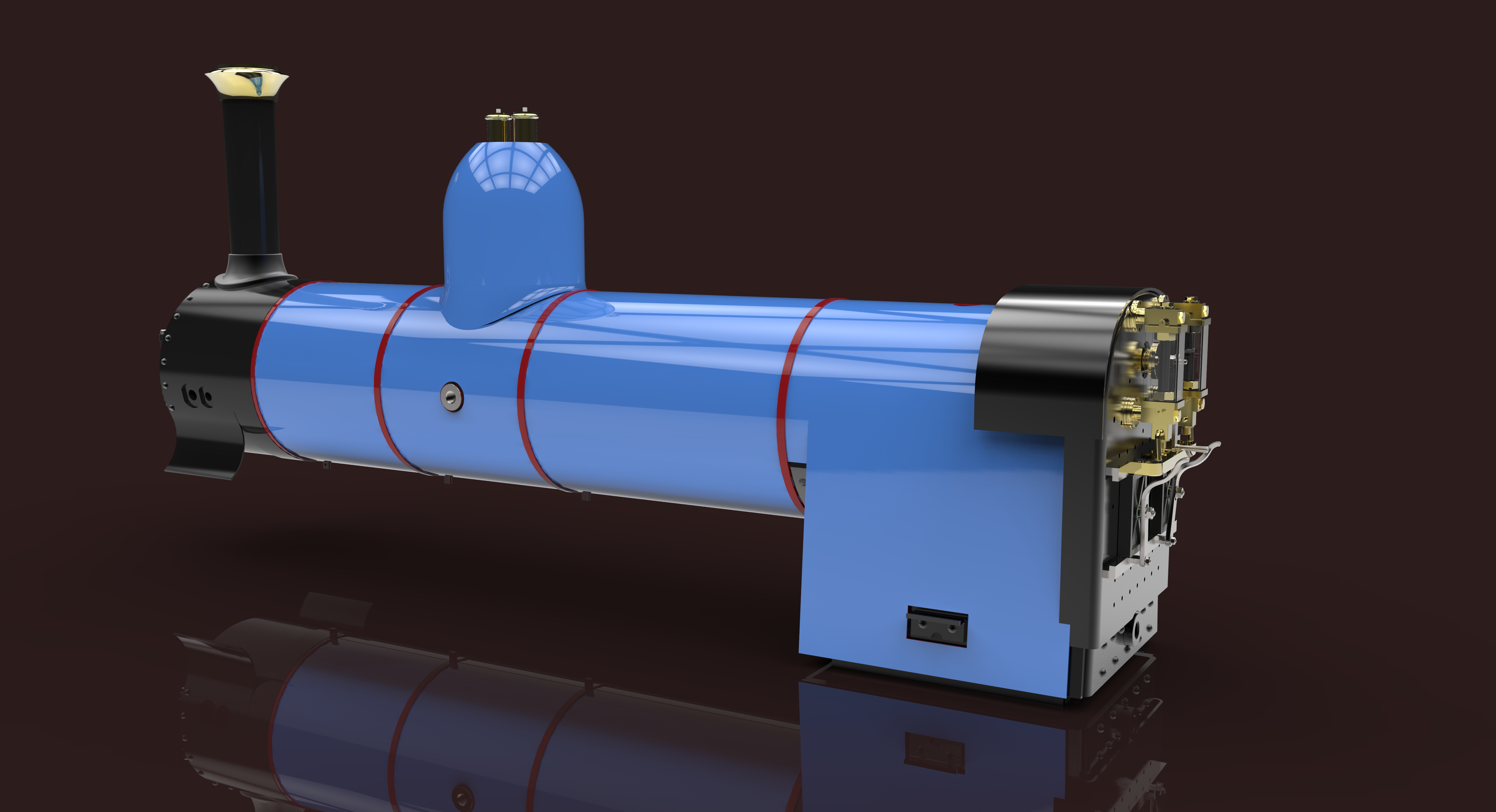 坦克机车锅炉组件