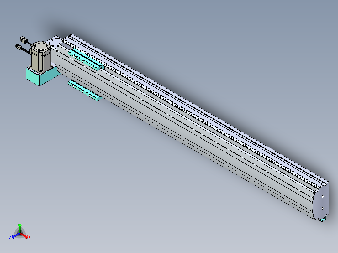 威洛博VBF同步带传动一般环境VBF14-L45-S950-BLU-ZP40-C3主视图