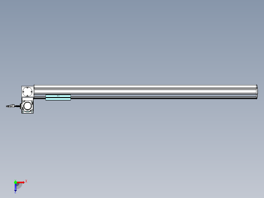 威洛博VBF同步带传动一般环境VBF14-L45-S950-BLU-ZP40-C3俯视图