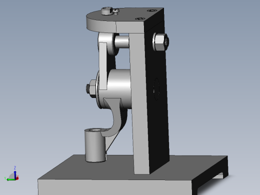 推动架钻M8孔三维夹具设计【含三维SolidWorks】