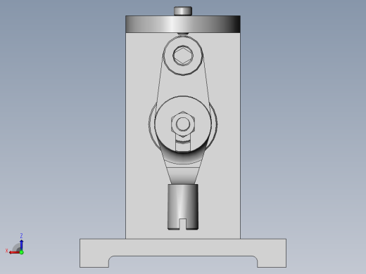 推动架钻M8孔三维夹具设计【含三维SolidWorks】后视缩略图