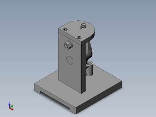 推动架钻M8孔三维夹具设计【含三维SolidWorks】正等轴测缩略图