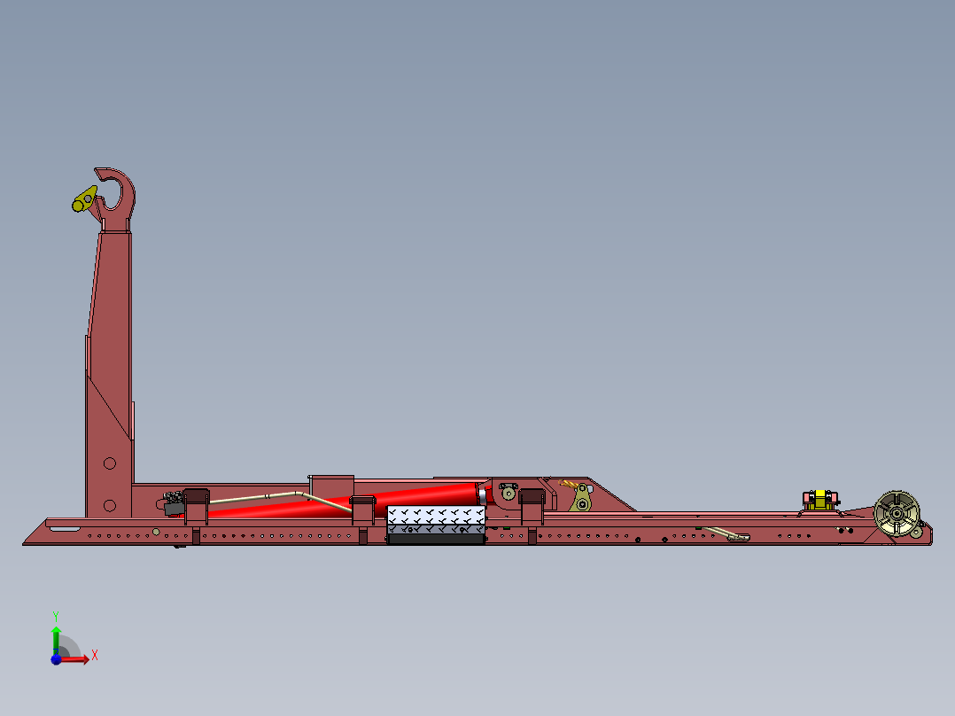 14吨拉臂总成SW三维图==916854==280前视图