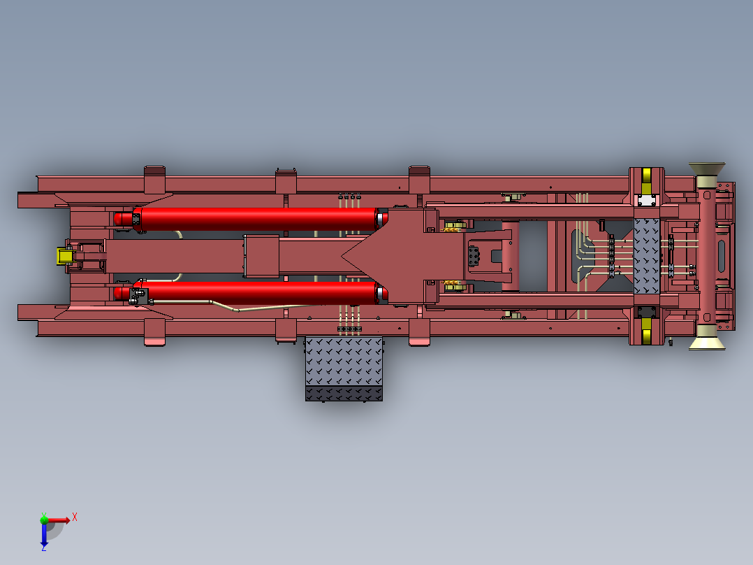 14吨拉臂总成SW三维图==916854==280俯视图
