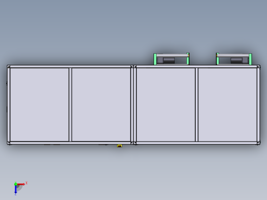 47寸panel移载设备3D数模图纸 Solidworks18设计 附STEP俯视缩略图