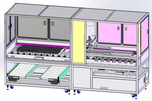 47寸panel移载设备3D数模图纸 Solidworks18设计 附STEP缩略图