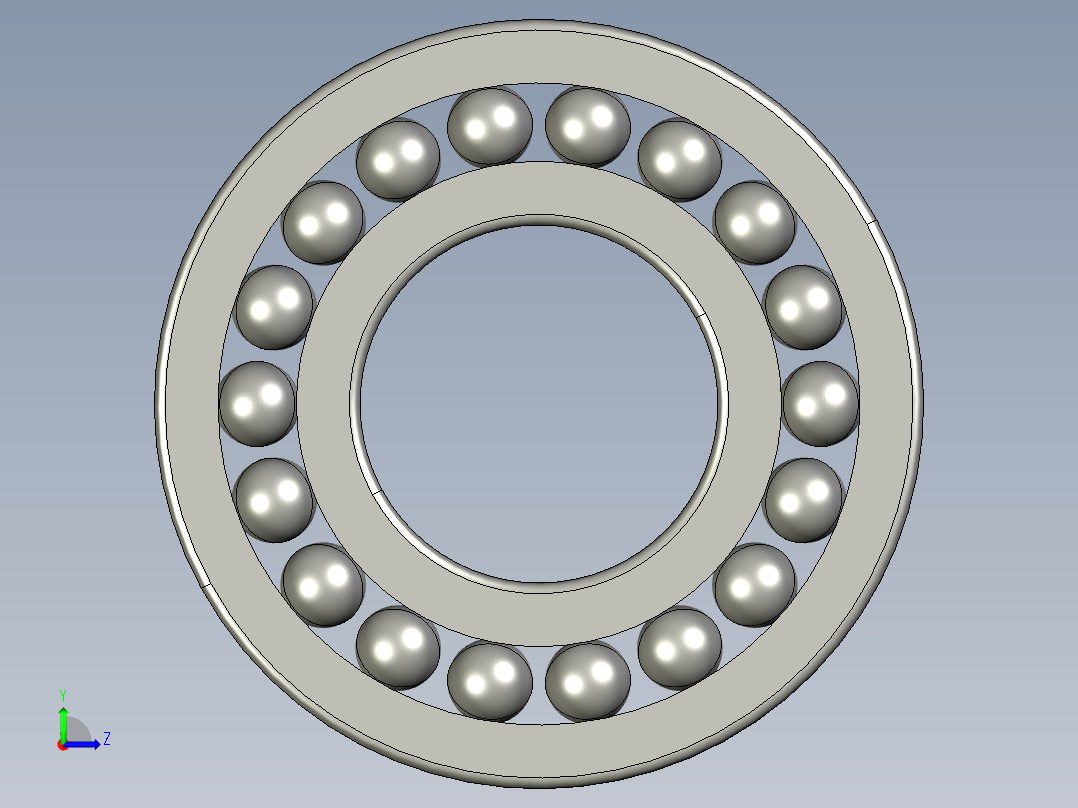 深沟球轴承6320左视图