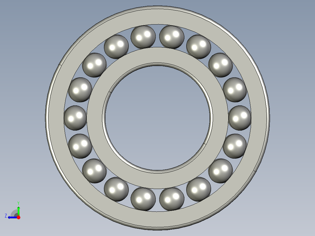 深沟球轴承6320右视图