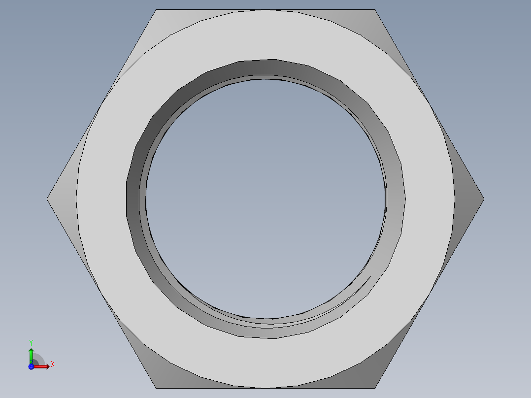 DIN 934 螺母-M100 Nut.SLDPRT前视图