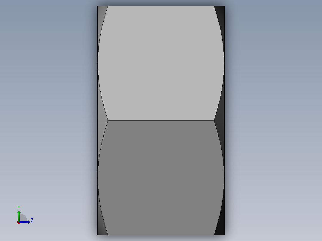 DIN 934 螺母-M100 Nut.SLDPRT左视图