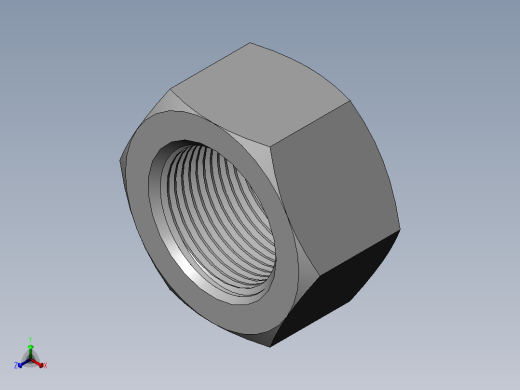 DIN 934 螺母-M100 Nut.SLDPRT正等轴测缩略图