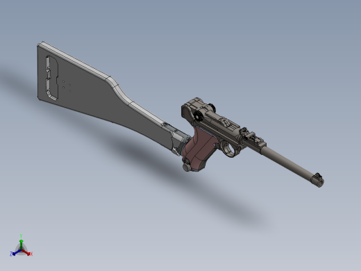 炮兵鲁格步枪正等轴测缩略图