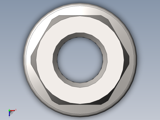 法兰锁紧螺母M4-M20俯视缩略图