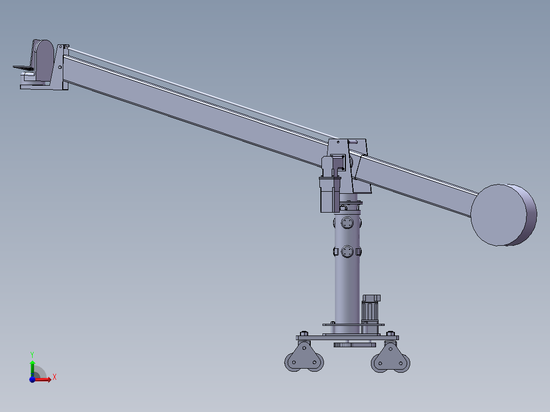 摄影机架前视图