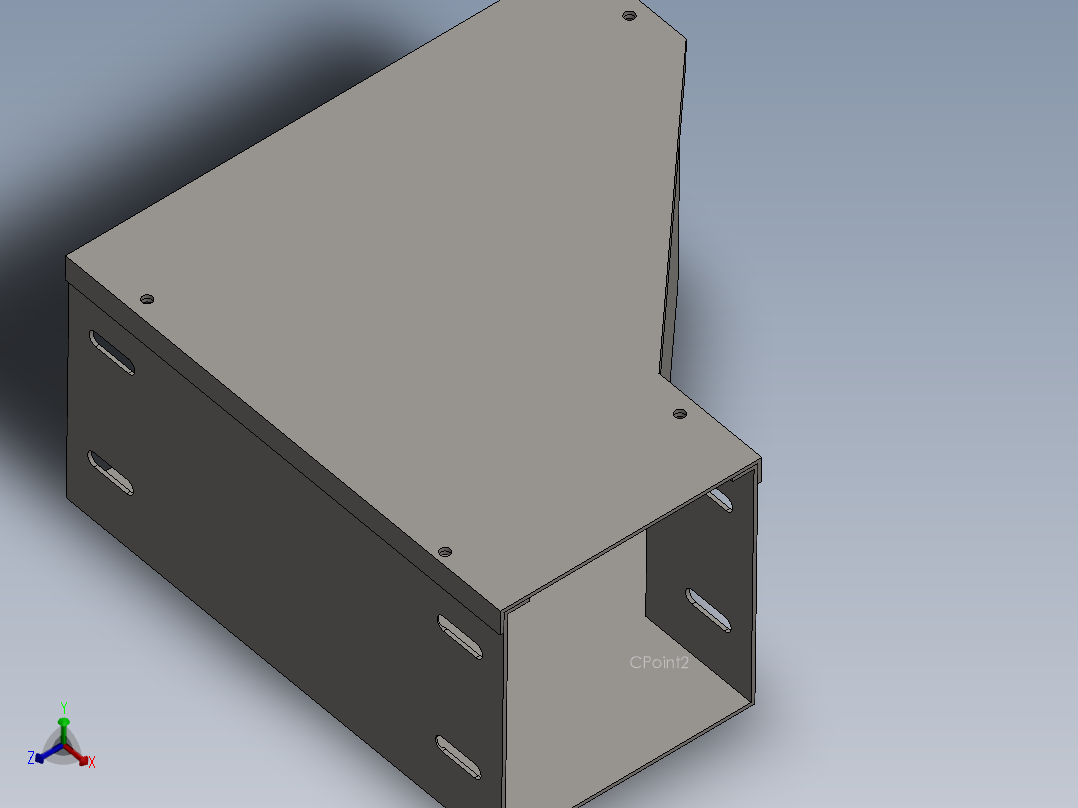 cable duct eccentric reducer主视图