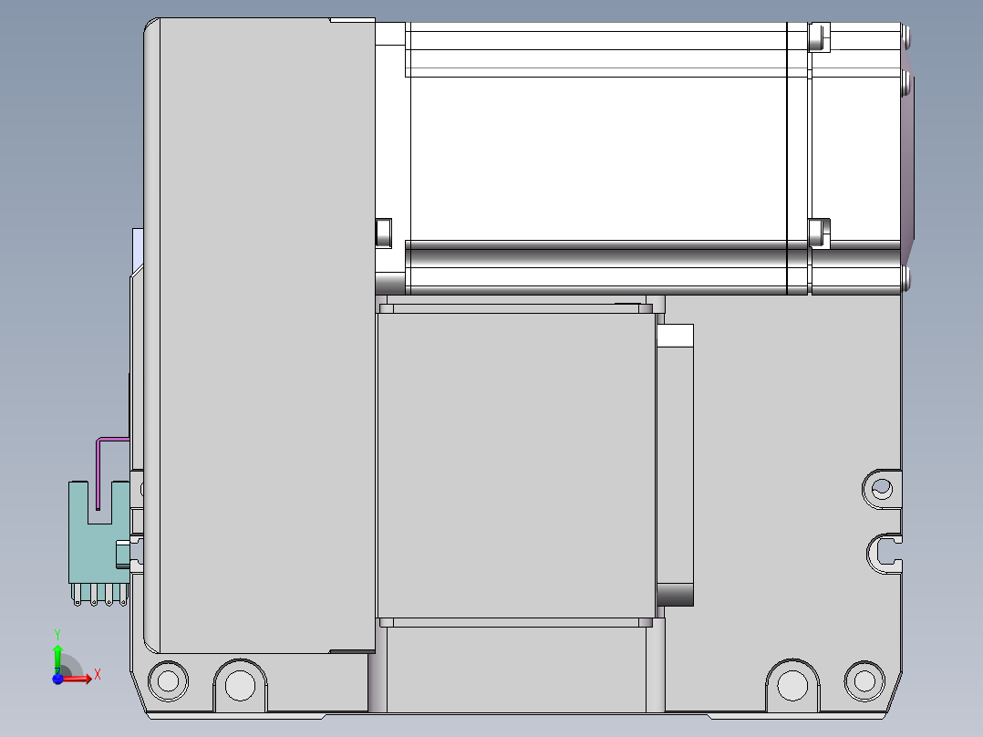 MTB同步带半封闭MTB17M-LU-400W前视图