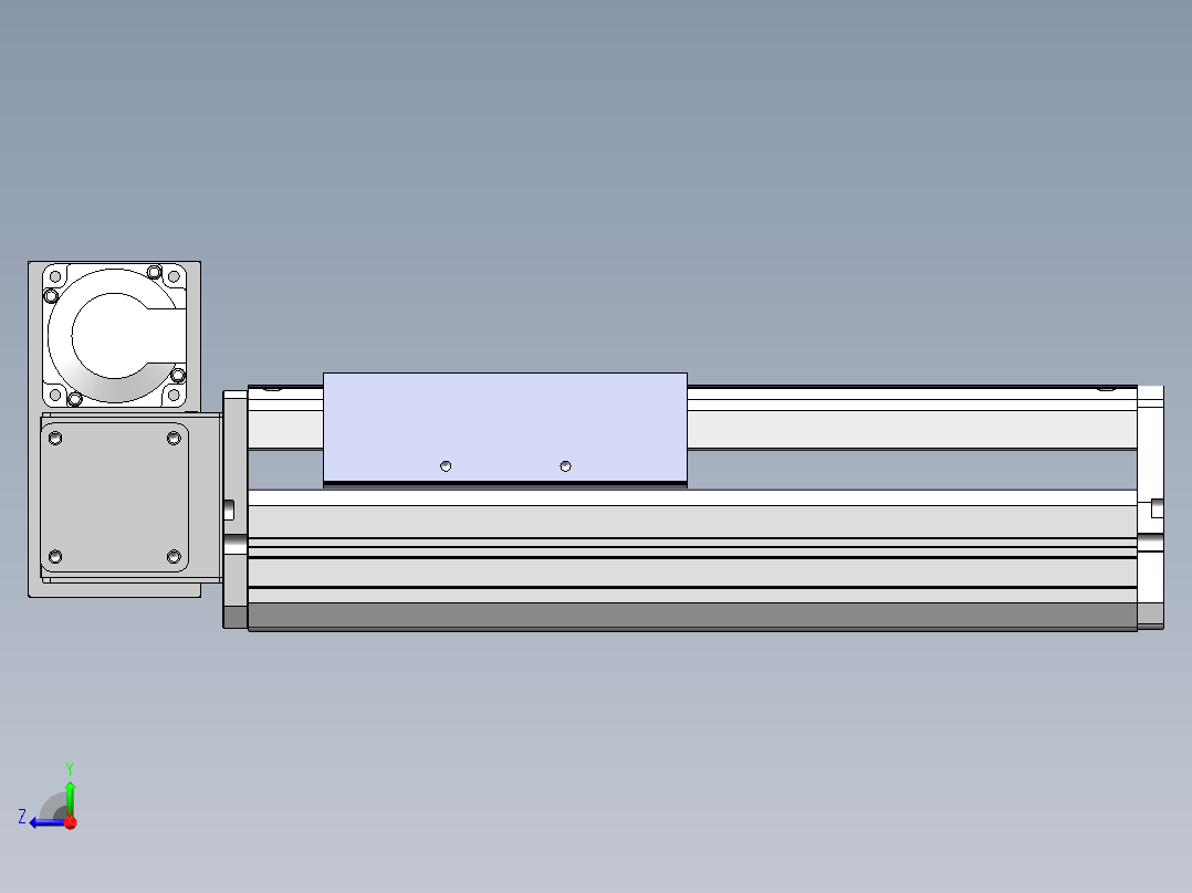 MTB同步带半封闭MTB17M-LU-400W右视图