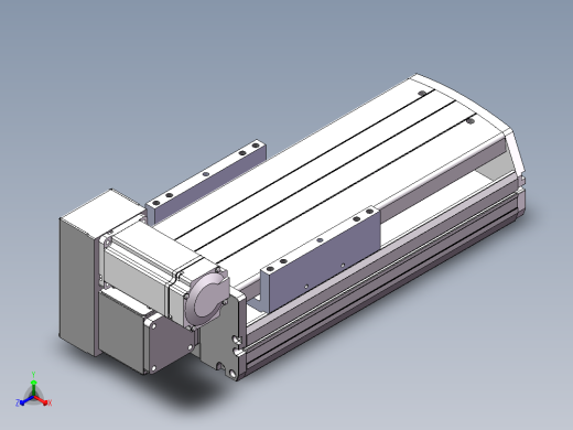 MTB同步带半封闭MTB17M-LU-400W正等轴测缩略图