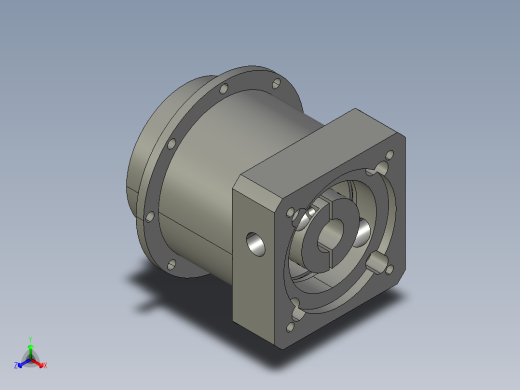 斜齿PHF060-L1 14-60-75-M5正等轴测缩略图