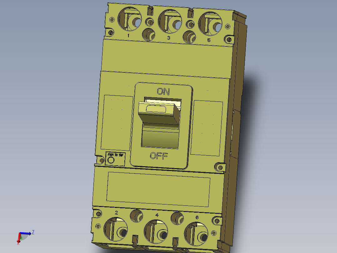 直流空开mb30-400-3p主视图