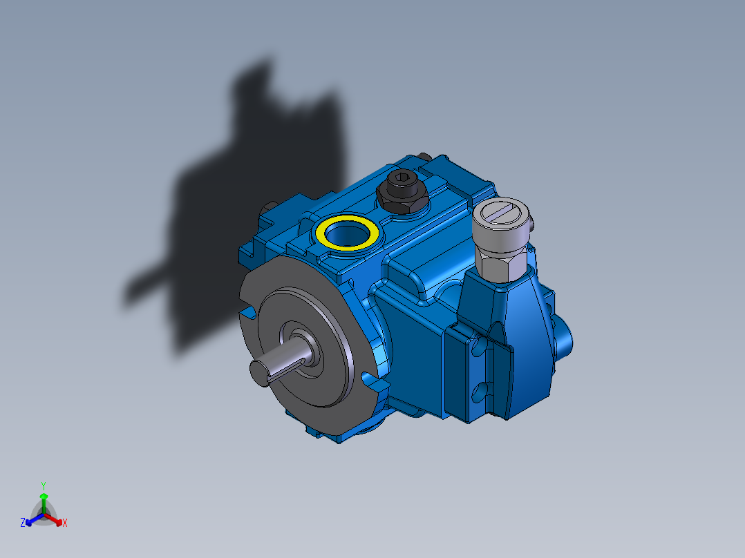Continental Hydraulics-PVX-8B30-RF-P-1S01液压元件正等轴测图