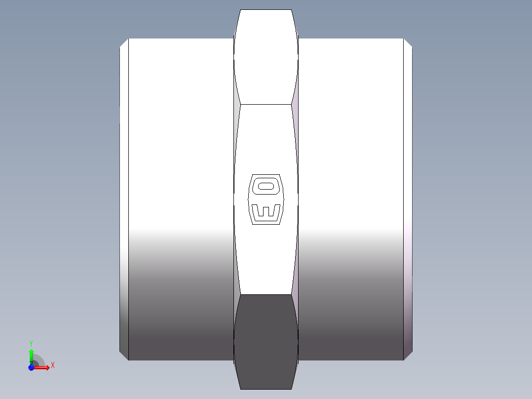 直通接头-G、1C-45前视图