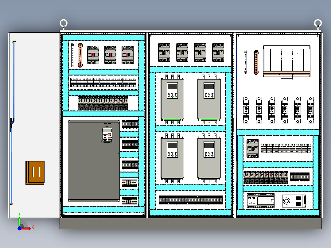 刀开关plc风机柜 63689前视图