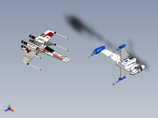 B2004127-B翼和X翼战斗机