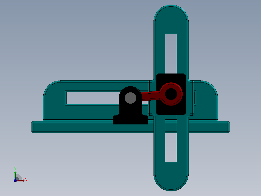 曲柄滑块前视图