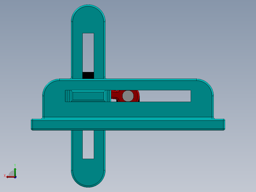 曲柄滑块后视图