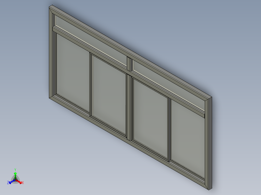 窗户正等轴测图