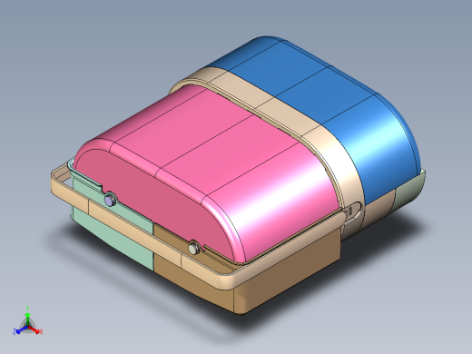 精美化妆品盒正等轴测缩略图