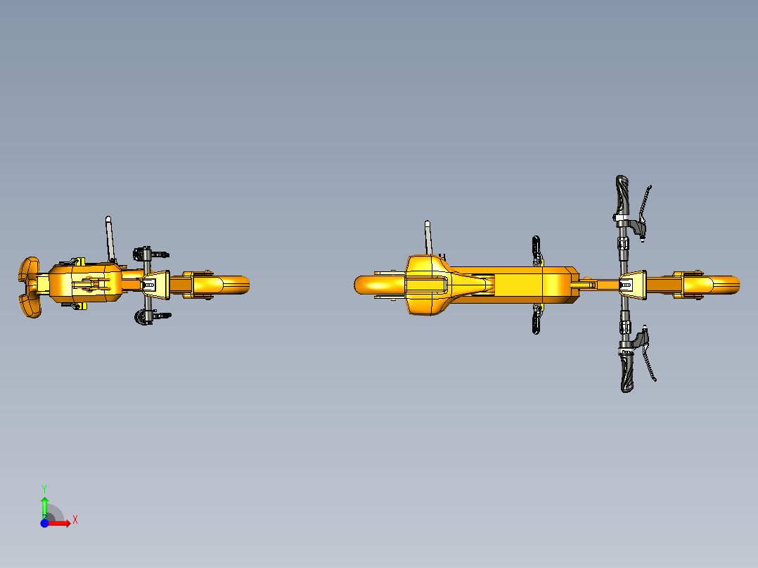 小型折叠车前视图