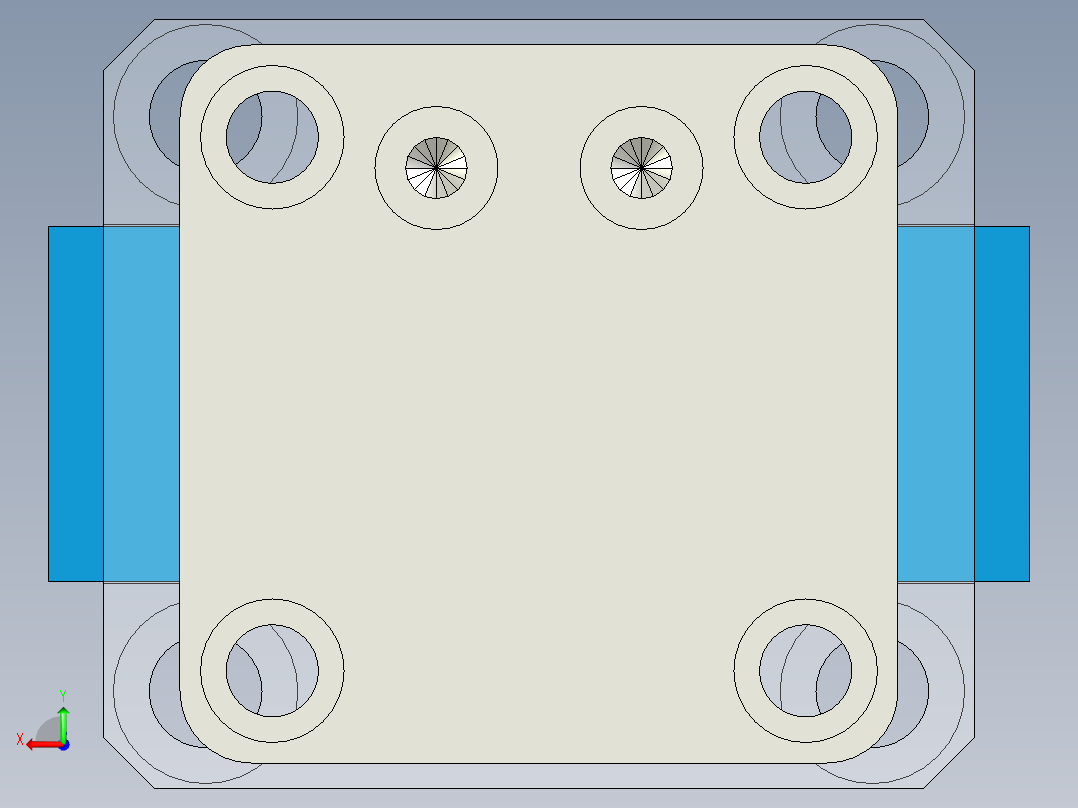 对中夹钳后视图